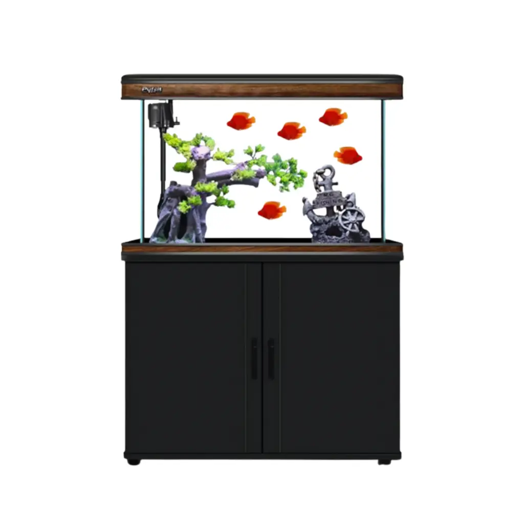 [AQKARISPL-600B] Karis Perfect Aquarium with Cabinet 620x370x500mmColor: Black