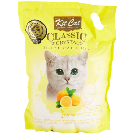 [8470] Kit Cat Classic Crystal Cat Litter – Lemon (5 Litres)