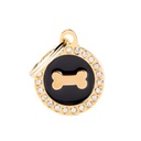 MY FAMILY CERCHIO PICCOLO NERO OSSO GLAM GOLD
