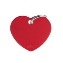 MY FAMILY CUORE GRANDE ALLUMINIO ROSSO