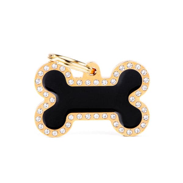 MY FAMILY OSSO GRANDE NERO GLAM GOLD