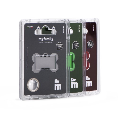 MY FAMILY SMALL BONE ALUMINIUM RED