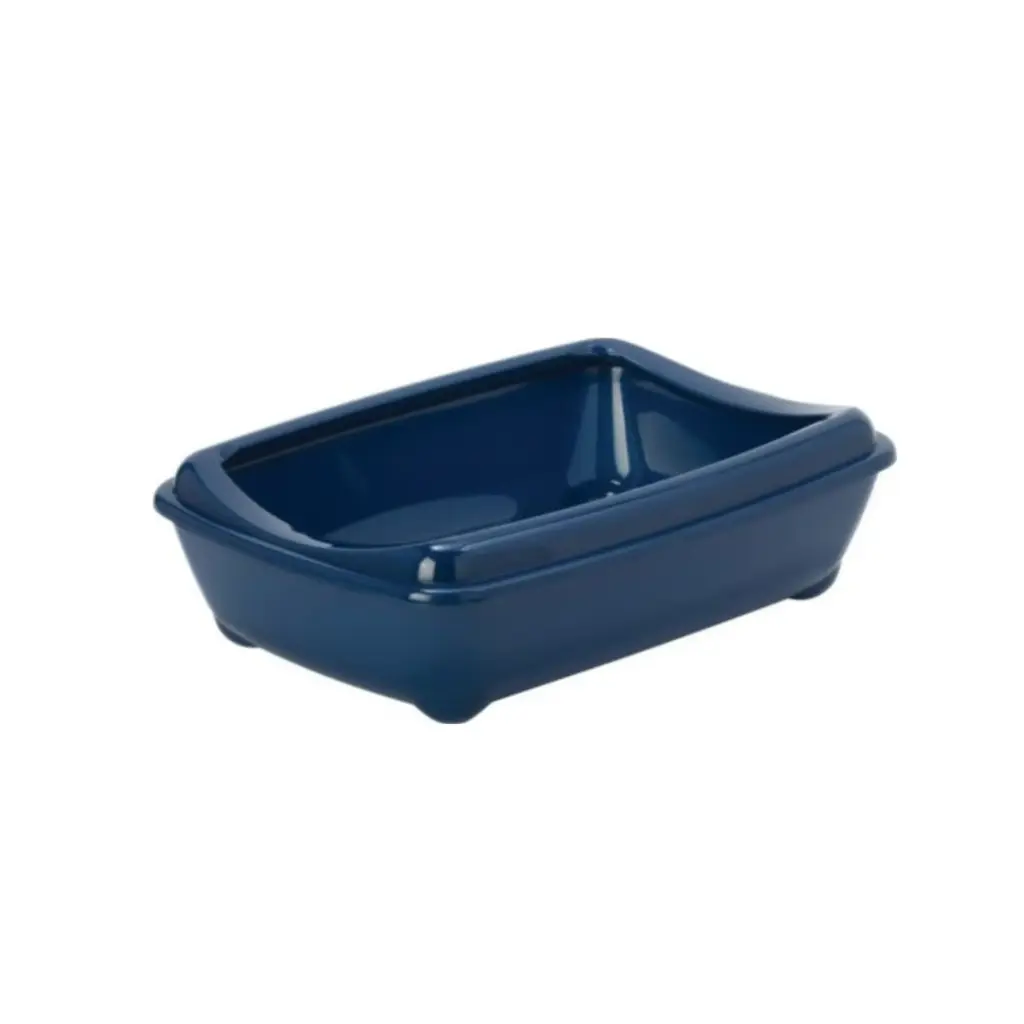 Moderna Arist-O-Tray-Cat Litter TrayColor: Blue, Sizes: M (With Rim)
