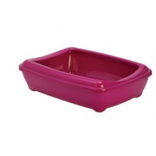 [MOD-C192-0328-00] Moderna Arist-O-Tray-Cat Litter TrayColor: Pink, Sizes: L (With Rim)