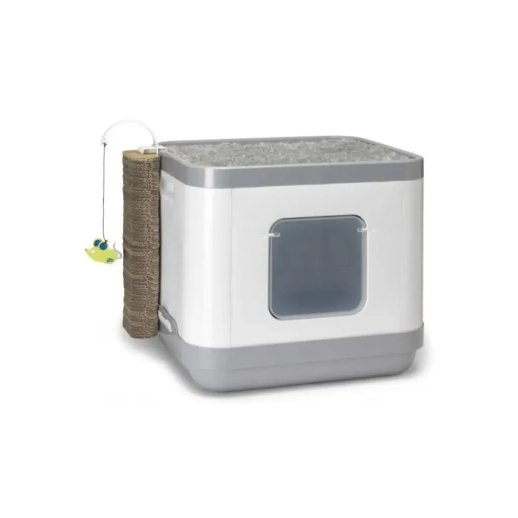 [MOD-C802-0026-00] Moderna Cat Concept With Cushion & Scratch - C802 (Grey)