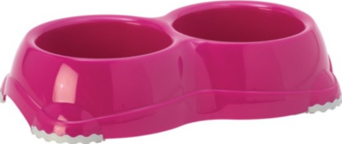 [MOD-H106-0328-00] Moderna Double Smarty BowlColor: Pink, Sizes: S