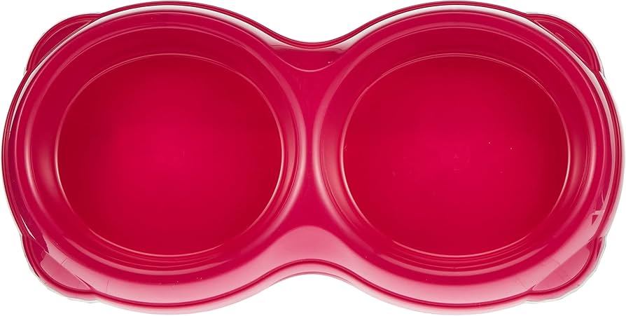 [MOD-H109-0328-00] Moderna Double Smarty BowlColor: Pink, Sizes: XS