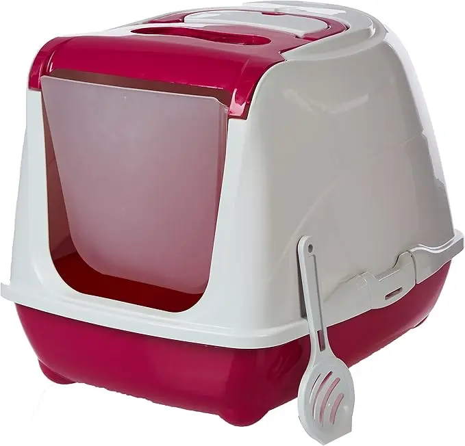 Moderna Flip Cat-Litter BoxColor: Pink, Sizes: L