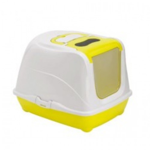 Moderna Flip Cat-Litter BoxColor: Yellow, Sizes: L