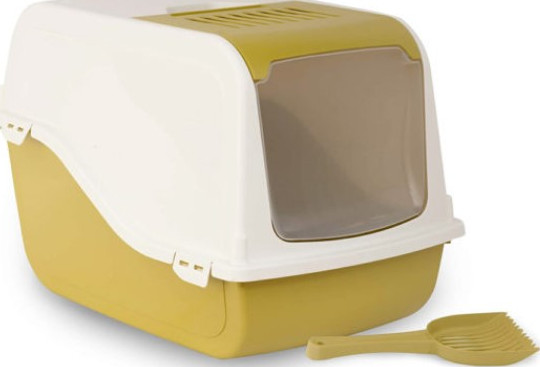 [MOD-C240-0329-00] Moderna Flip Cat-Litter BoxColor: Yellow, Sizes: XL