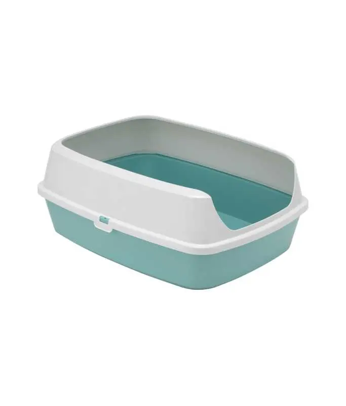 Moderna Maryloo With Rim Litter Tray-Large L 50.2 x W 38.4 x H 16.1 cm - (Recycled)Color: Light Blue