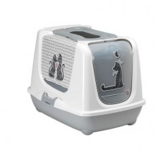 Moderna Trendy Cat-Litter box Color: Grey, Sizes: XL