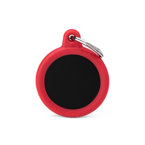 My Family Black Circle ALU Red Rubber