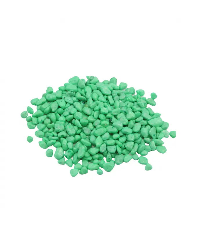 [XF20609D] Natural Color Aquarium Colored Gravel-Green, 5-8mm (10kg/Bag)