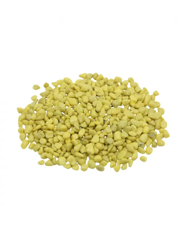 Natural Color Aquarium Colored Gravel-Yellow, 5-8mm (10kg/Bag)