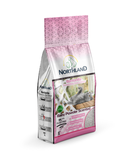 [NL-10L-BP] Northland Bentonite Clumping Cat Litter - Baby Powder 10L