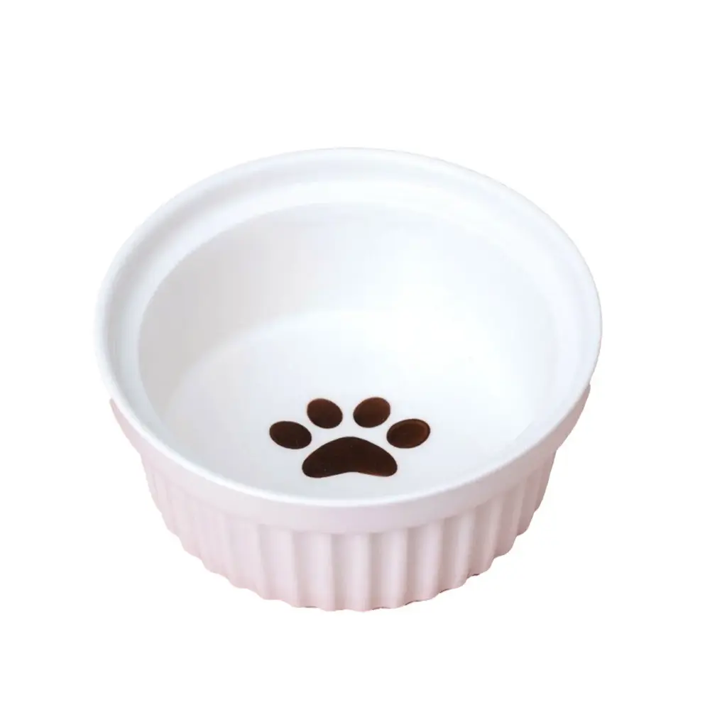PETBROO PAWS CERAMIC BOWL 12.5*5.5CM PB13437