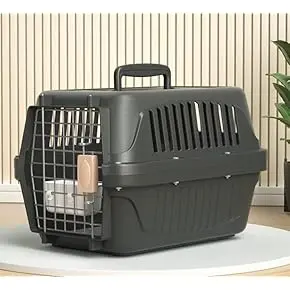[PB84953] PETBROO PET CARRIER WITH MAT 48*31*31CM PB84953-Black