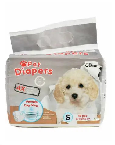 PETBROO PET DIAPER FEMALE XS PB13483-12count