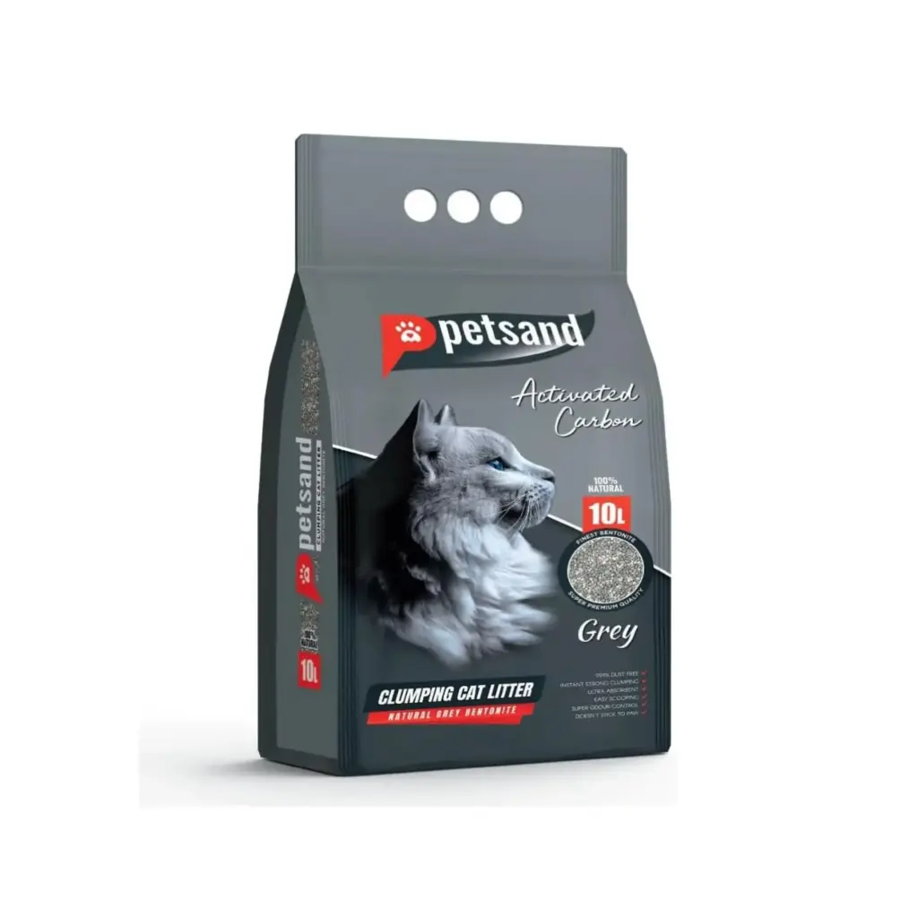 [8683655071421] PETSAND Cat Litter Grey Activated Carbon 10 L
