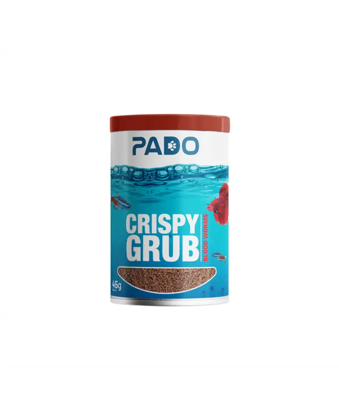 PadoCrispyGrubBloodWormsFishFood45g(500ml)[Weight-45g]