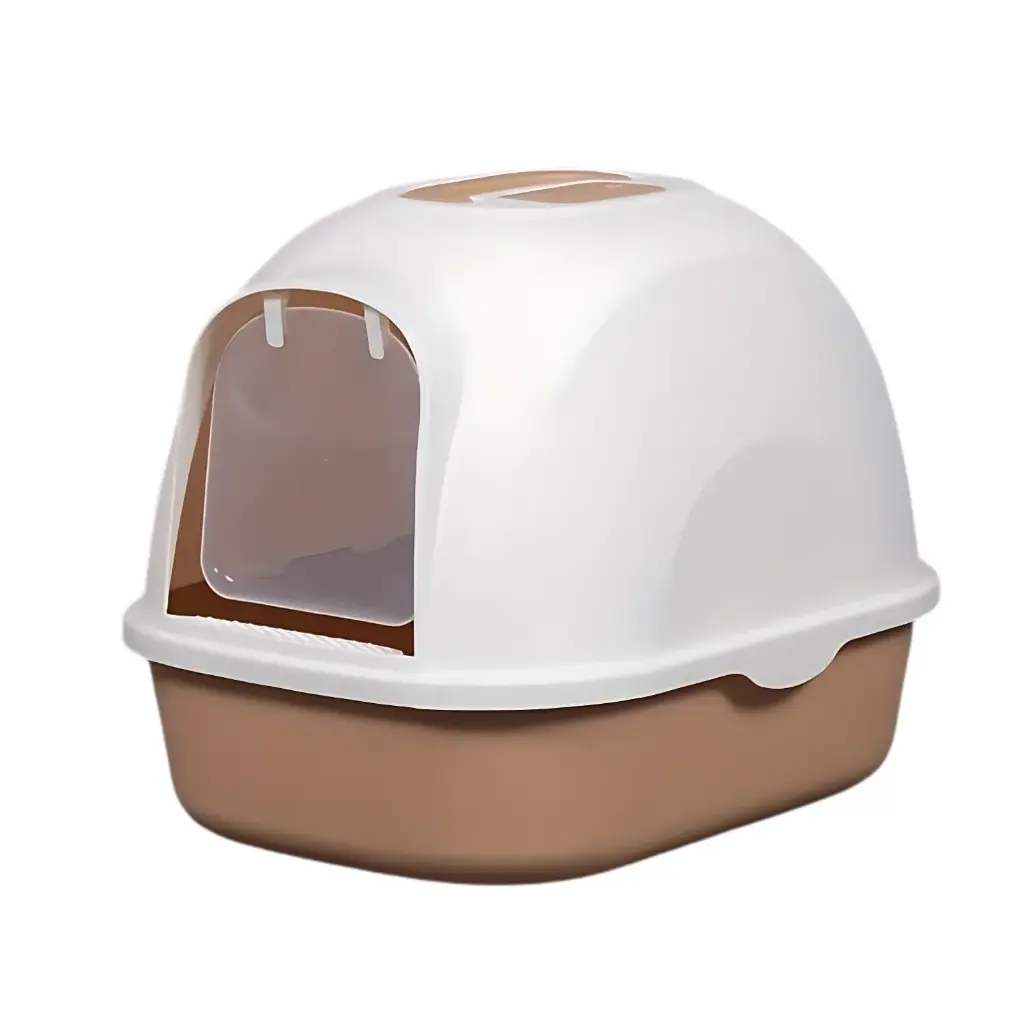 [PD-85379] Pado Hoodie Cat Litter Box 53*41*41cm-Brown