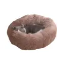 Pado Pet Fluffy Donut Cushion - BrownSizes: L, Dimension: 60 x 20cm