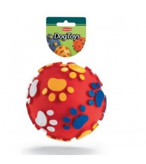 [PP00200] Padovan Dog Ball With Paws Ø12cm - Dog Toy