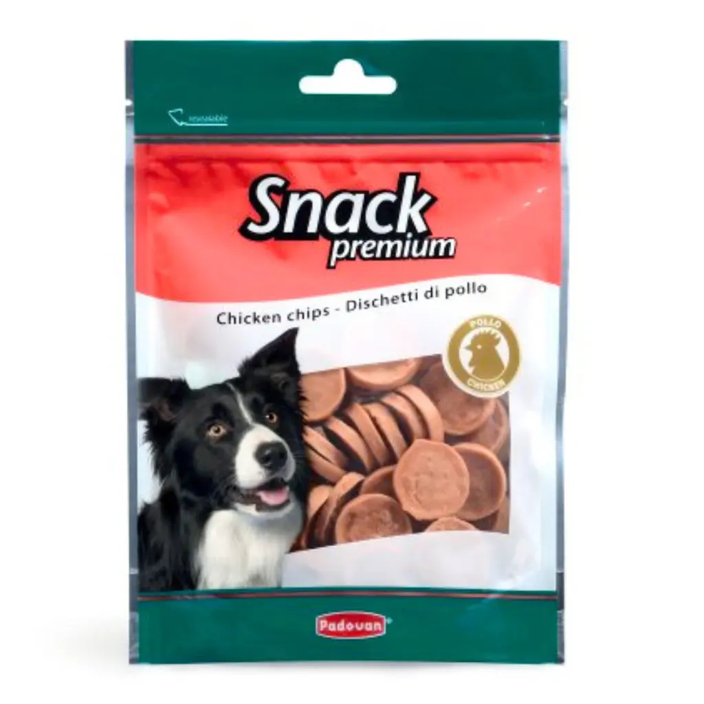 Padovan Chicken Chips Dog Treats Pouch 100g