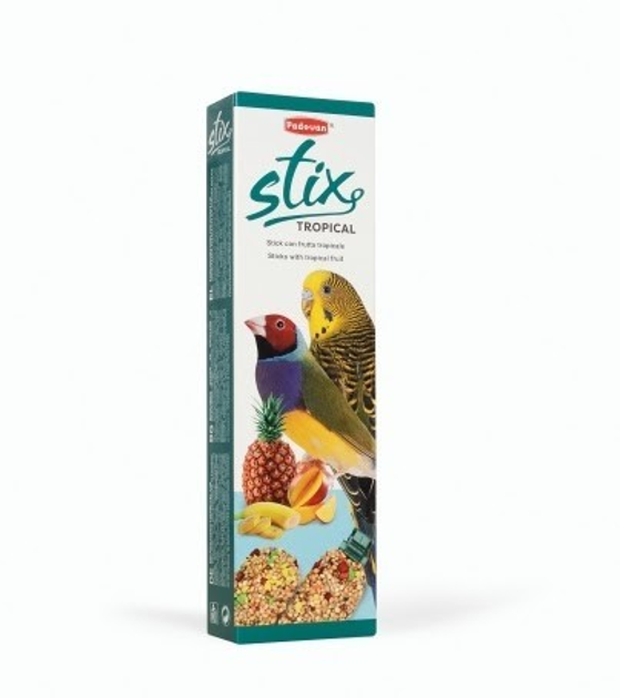 [PP00207] Padovan Stix Tropical Cocorite and Esotici (Budgies/Small Exotic birds)-80g - Bird Treats