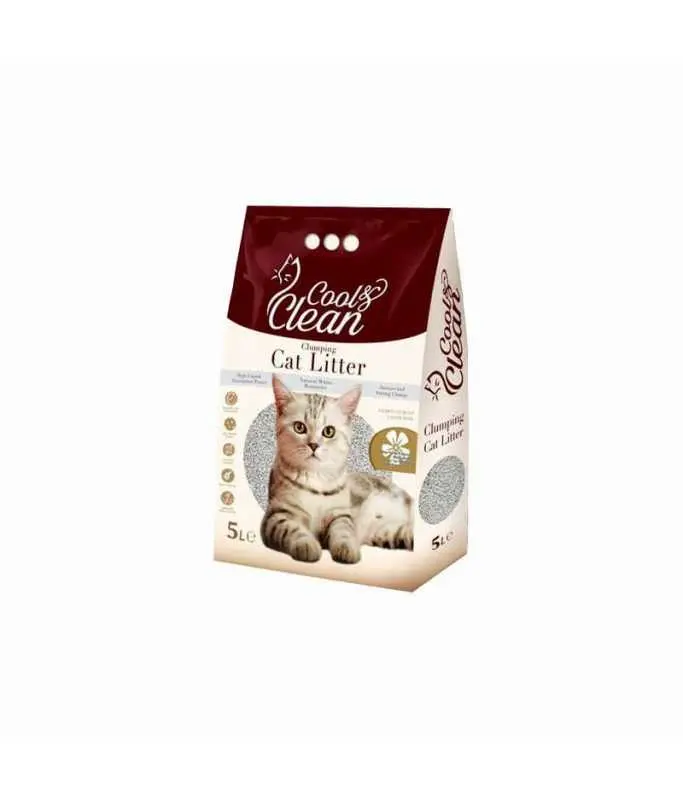 Patimax Cool & Clean Clumping Cat Litter 5LFragrance/Flavour: Baby Powder