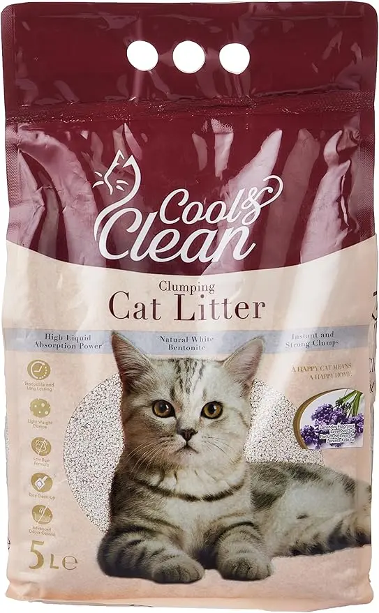 [8680731090246] Patimax Cool & Clean Clumping Cat Litter 5LFragrance/Flavour: Lavender