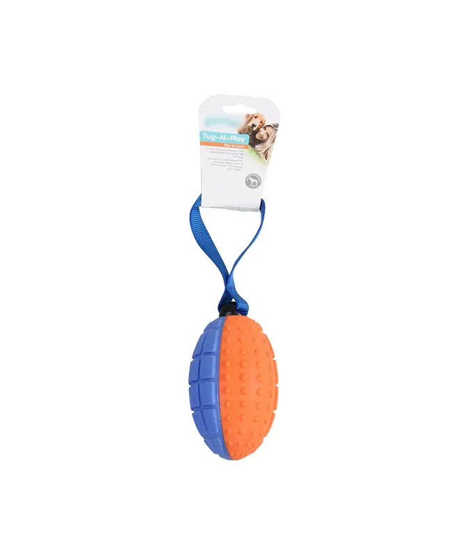 [PDB348] Paw Pals Squeaky Foam Football with Handle