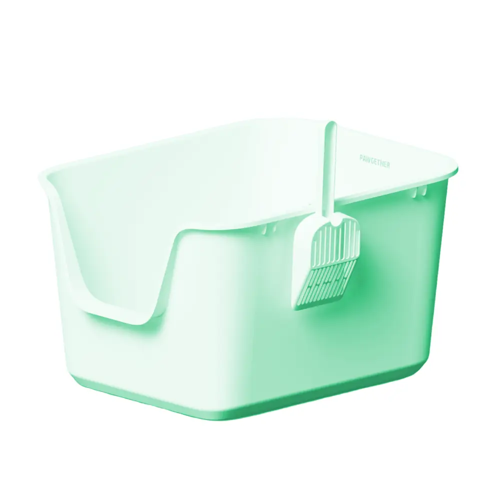 [BYPG-CF-2GRN] Pawgether Pawgether Open Cat Litter Box With Scoop-CF2-57x44x32.5cm-Pink (Cat)