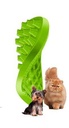 Pet+Me Soft Silicone Brush for Small Dog/Longhair Cat (Green)