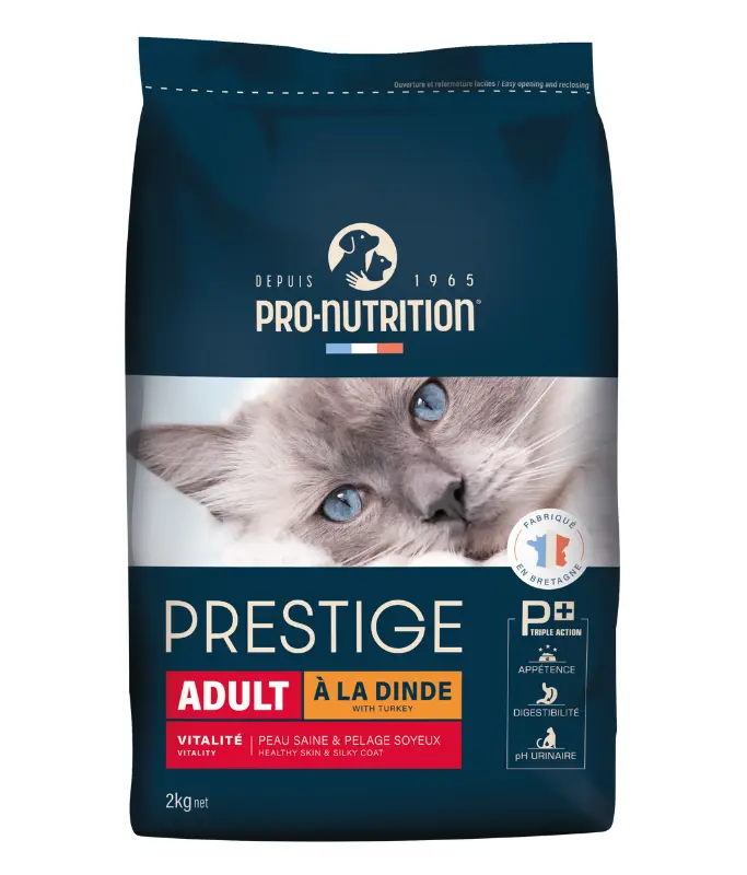 Pro Nutrition Prestige Adult Turkey Dry Cat Food Bag 2kg