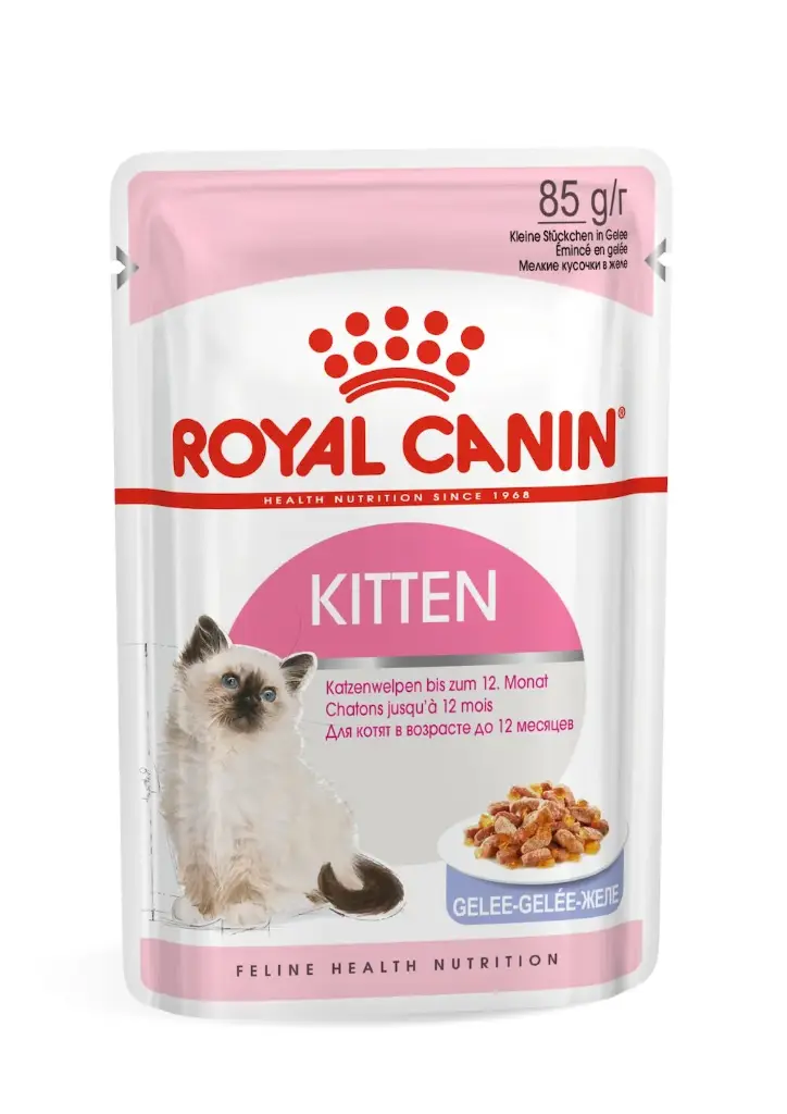 [RO307560] Royal Royal Canin Feline Health Nutrition Kitten Sterilised Gravy Growth & Weight Support Wet Cat Food Pouch 12x85g (Cat) – 85g