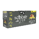 Schesir After Dark Wholefood In Broth Variety Pack For Cat 960g 4 Flavors (3 Cans Each Flavor) 