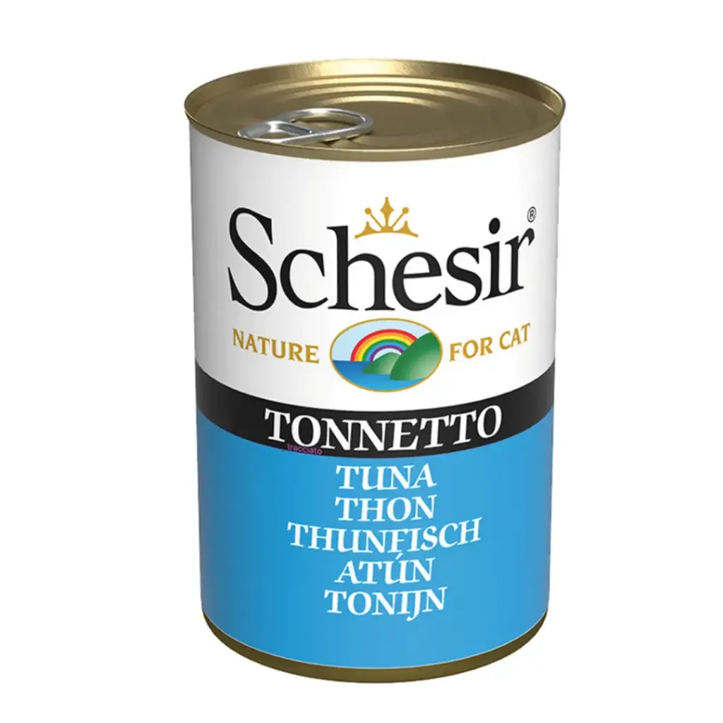 Schesir Wet Food Tuna Natural & Delicious Wet Cat Food Can 140g