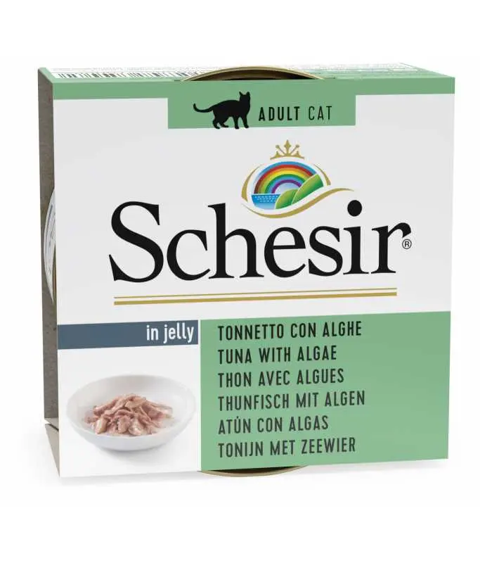 Schesir Cat Wet Food-Tuna With Algae Weight: 85g 