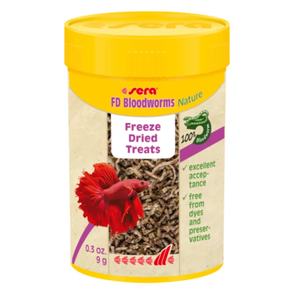 [4001942011402] Sera FD Bloodworms Nature Volume: 100ml, Weight: 9 g