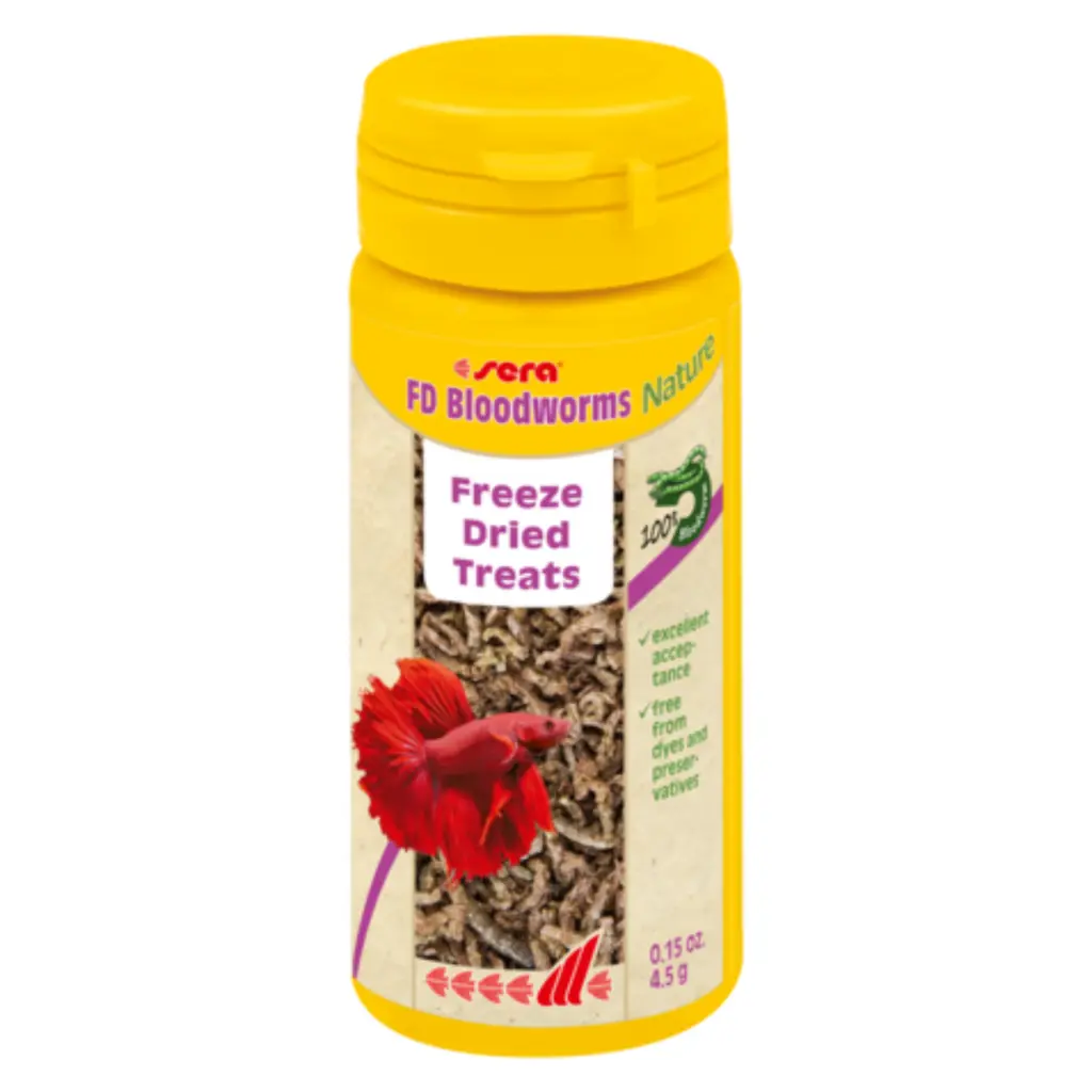 [4001942011303] Sera FD Bloodworms Nature Volume: 50ml, Weight: 4.5g