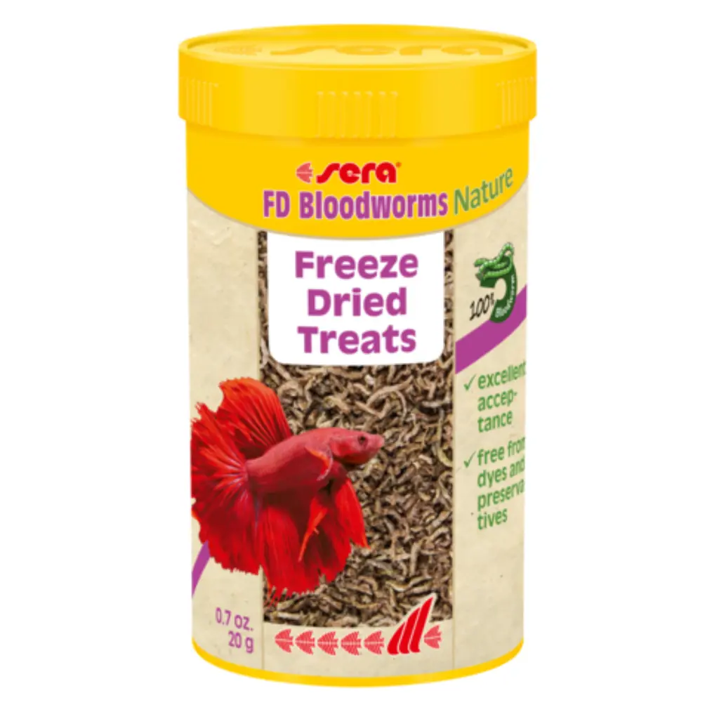 [4001942011501] Sera FD Bloodworms Nature Weight: 20g, Volume: 250ml