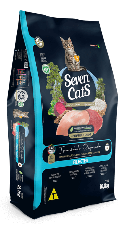 [SCT2205] Seven Cats Cat Food For Kitten - Chicken & Beef 10kg+100g