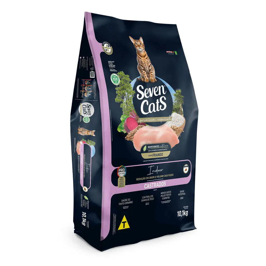 [SCT2413] Seven Cats Cat Food For Sterilized Chicken Dry Cat Food Bag 10kg + 100g