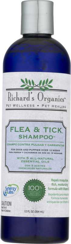 [FG00440] Synergy Labs Richard Organic Flea & Tick Shampoo - Dog 354ml Volume: 354ml