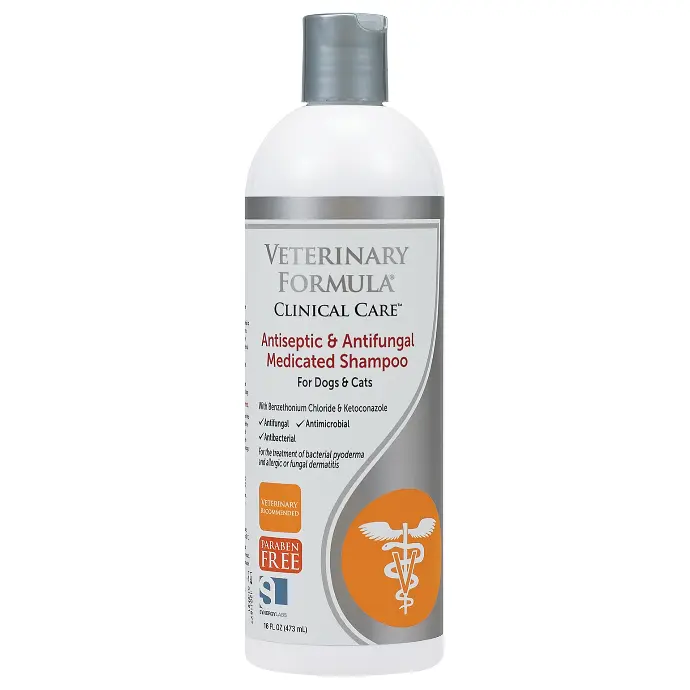 [FG01320] Synergy Labs Veterinary Formula Clinical Care Antiseptic & Antifungal Medicated Shampoo For Dogs & Cats 473ml Volume: 473ml