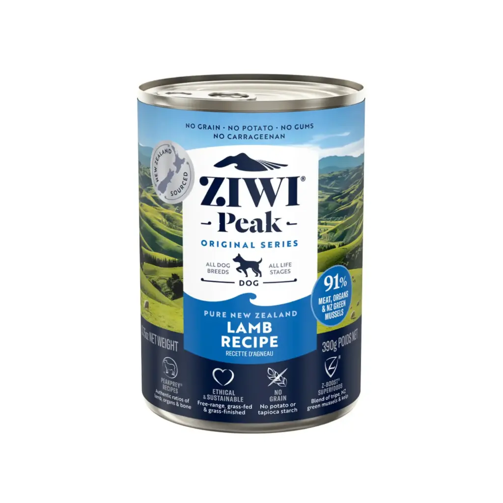 ZiwiPeak New Zealand Lamb Recipe Wet Food Can 390g