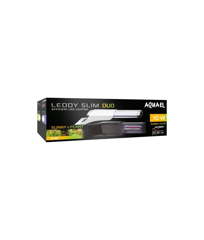 [AQ124459] Aquael Leddy Slim Duo Sunny & plant & Night Black 10W