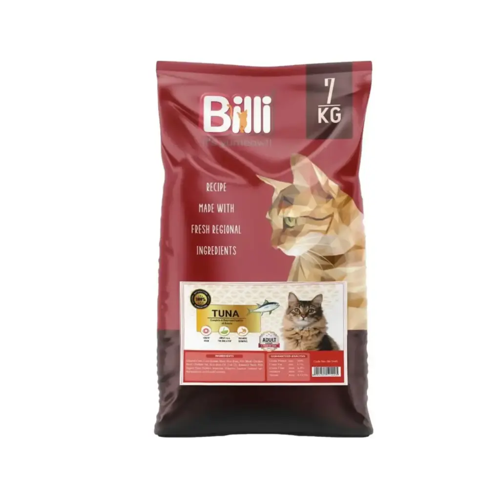 [5445] Billi Adult Cat Food - Real Tuna Fish Dry Food 7kg - Complete Nutrition